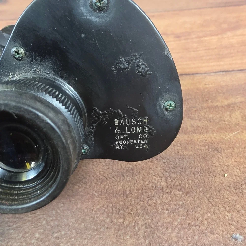 Bausch & Lomb Binoculars Mens OS Black Good 7x50 Vintage Rochester NY USA